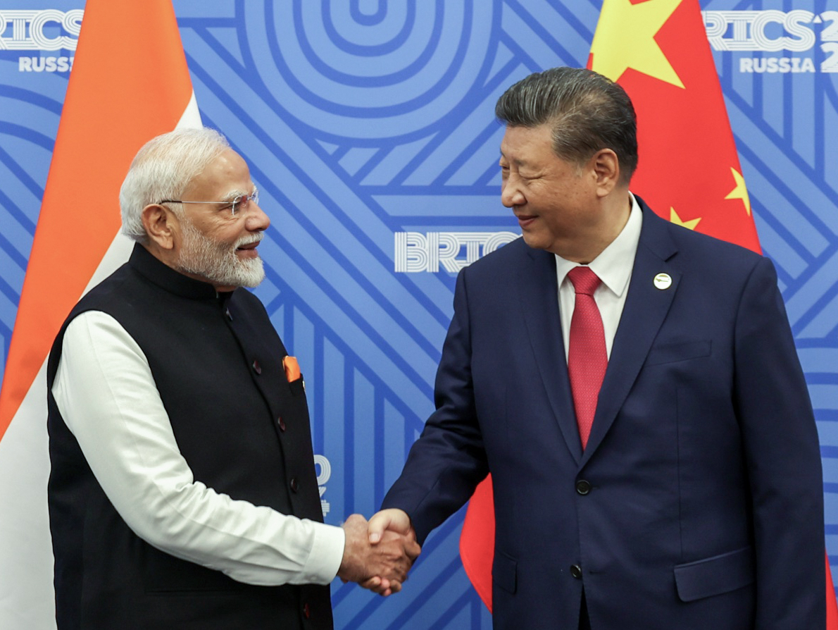 PM Narendra Modi and Chinese President Xi Jinping Meeting