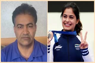 Manu Bhaker and her father Ramkishan Bhaker