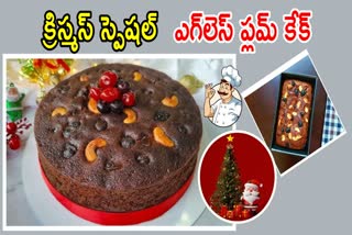 Eggless Plum Cake at Home