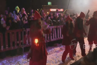 Hopeful Santa Claus Leaves His Hometown In Lapland To Deliver Christmas Gifts