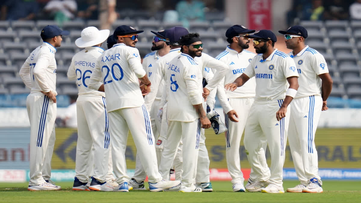 India are playing against England in first Test in Hyderabad.