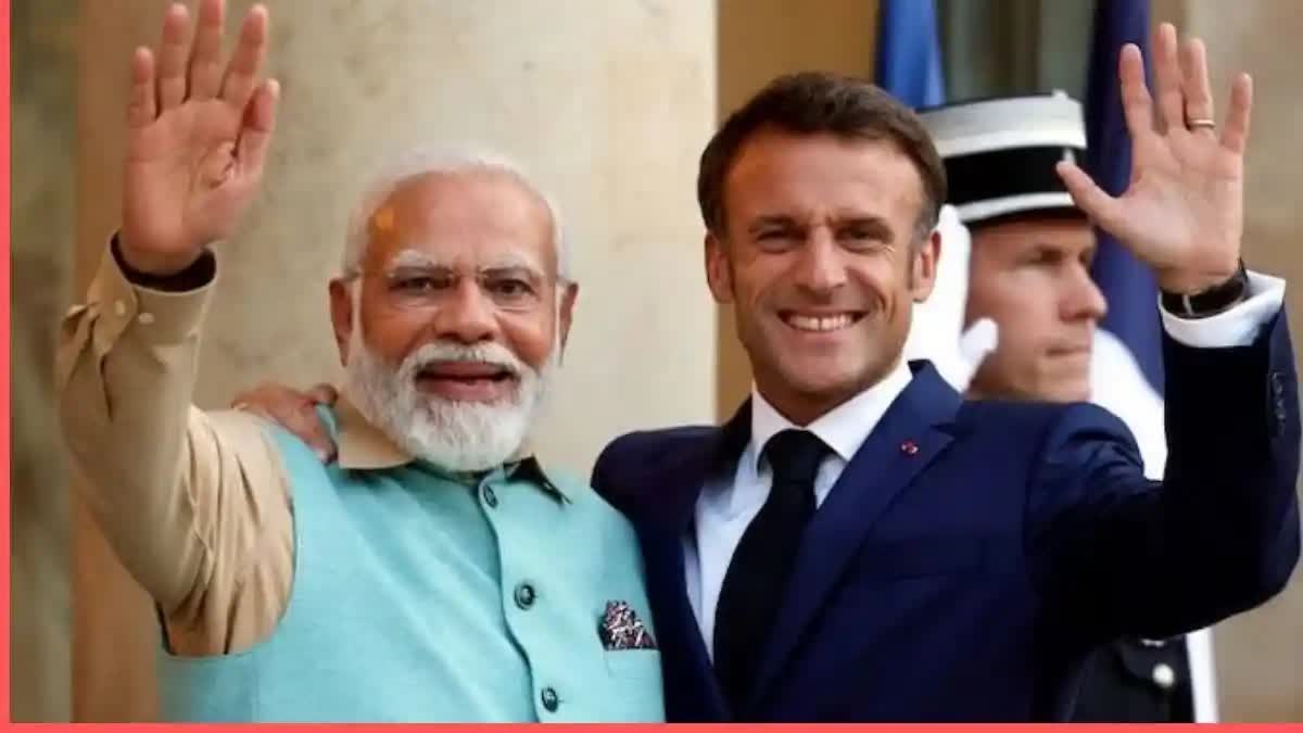 road show of pm modi and french president macron in jaipur