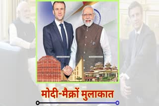 pm Modi and French President Emmanuel