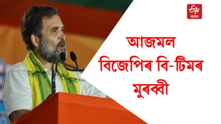 rahul said bjp and aiudf are two backs of the same coin