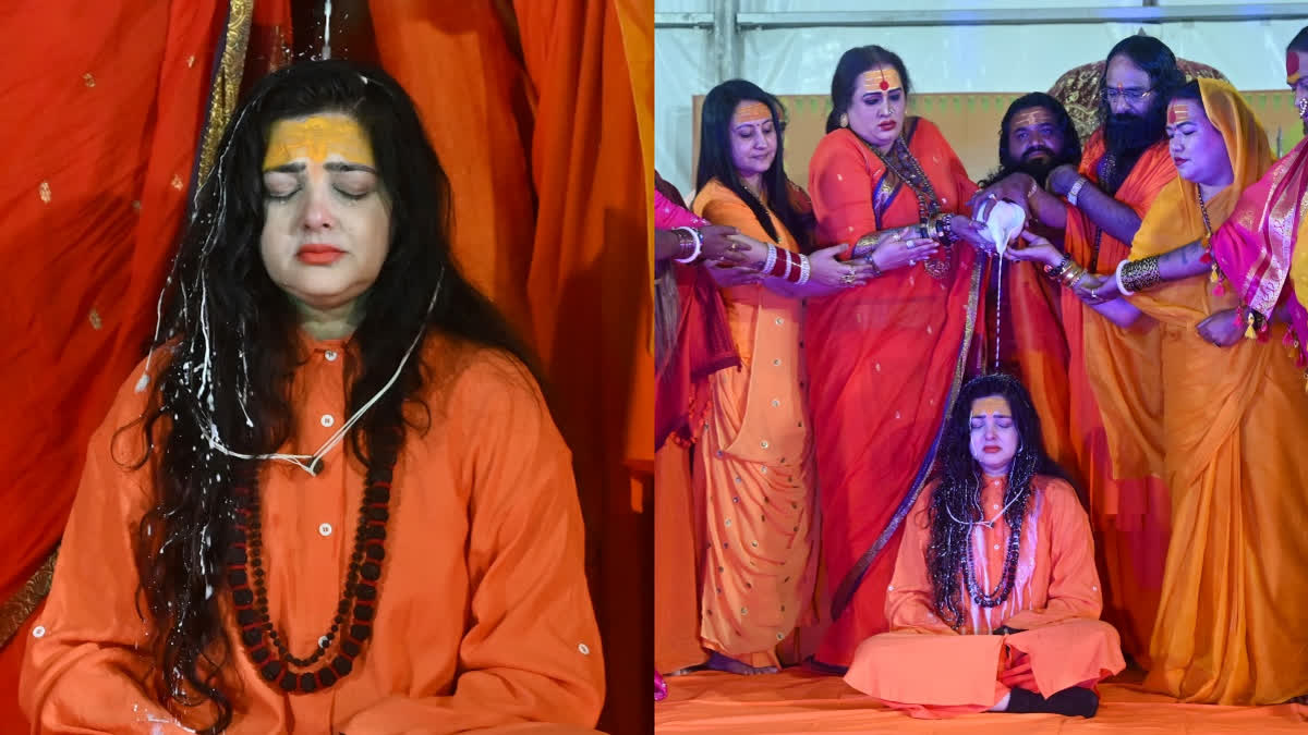 Actor Mamta Kulkarni Becomes Mai Mamta Nand Giri In Maha Kumbh