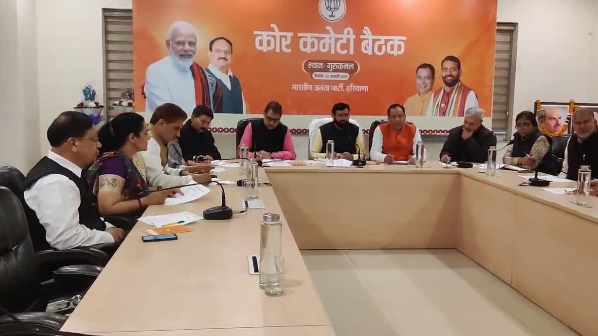 BJP core committee meeting in Gurugram