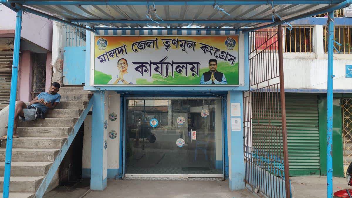 The Trinamool party office in Kaliachak