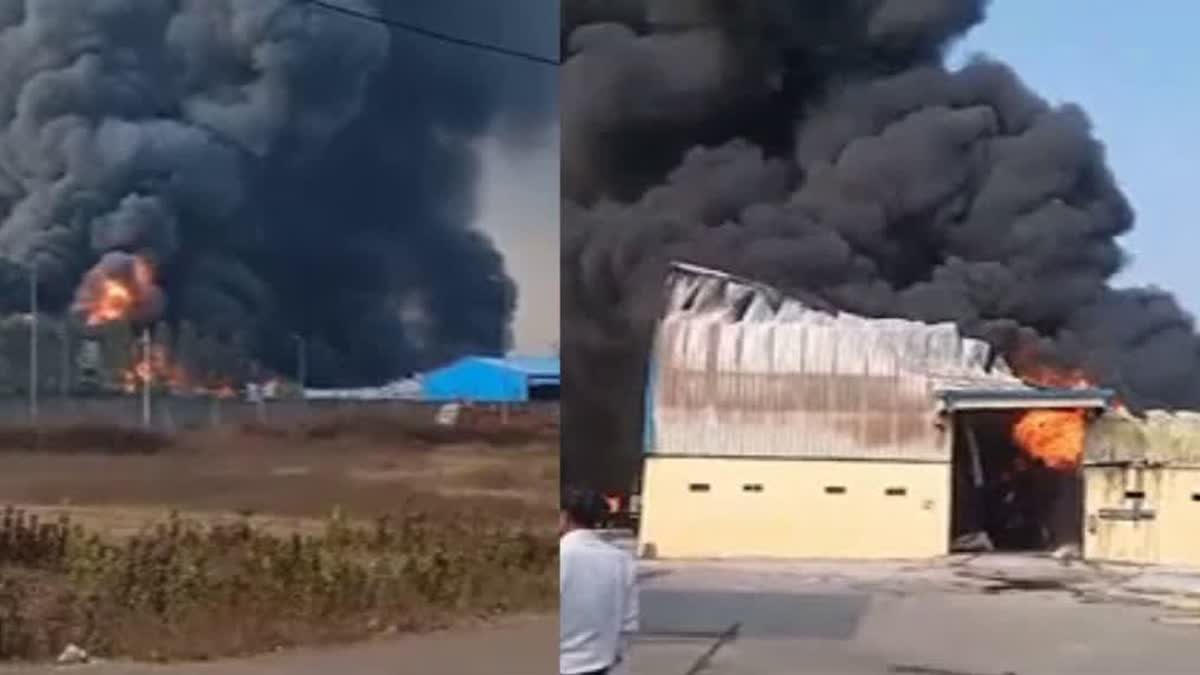 Massive Fire Breaks Out At Chemical Factory In Raipur