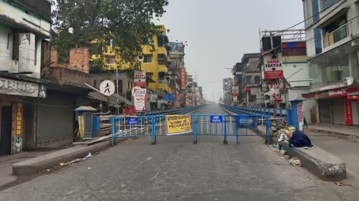 Barasat bridge closed