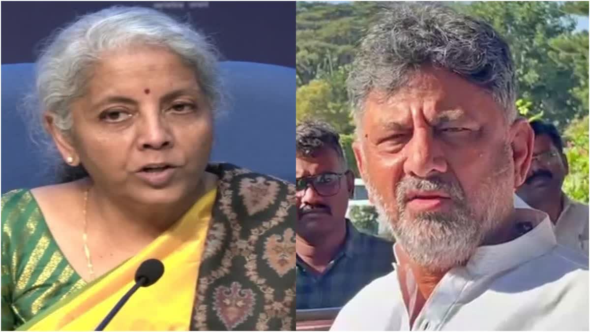 DK SHIVAKUMAR WRITES TO nirmala SITHARAMAN