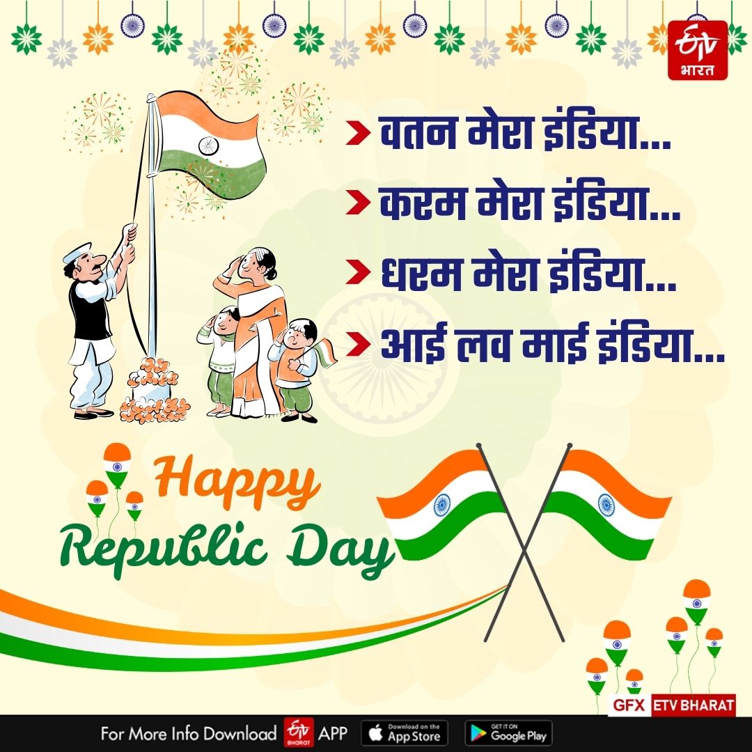 Republic Day 2025 wishes images shayari quotes message facebook instagram and whatsapp status in Hindi