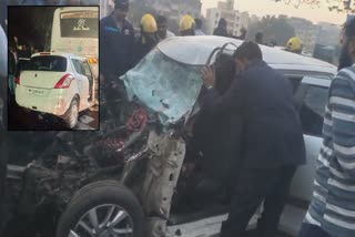 Pune Accident Car and Bus collision on Navle Bridge, two died