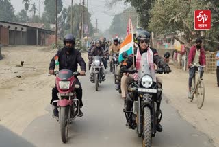 Motorcycle rally at Laharighat