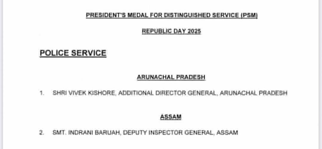 Announce Presidents police medals on 76th Republic Day