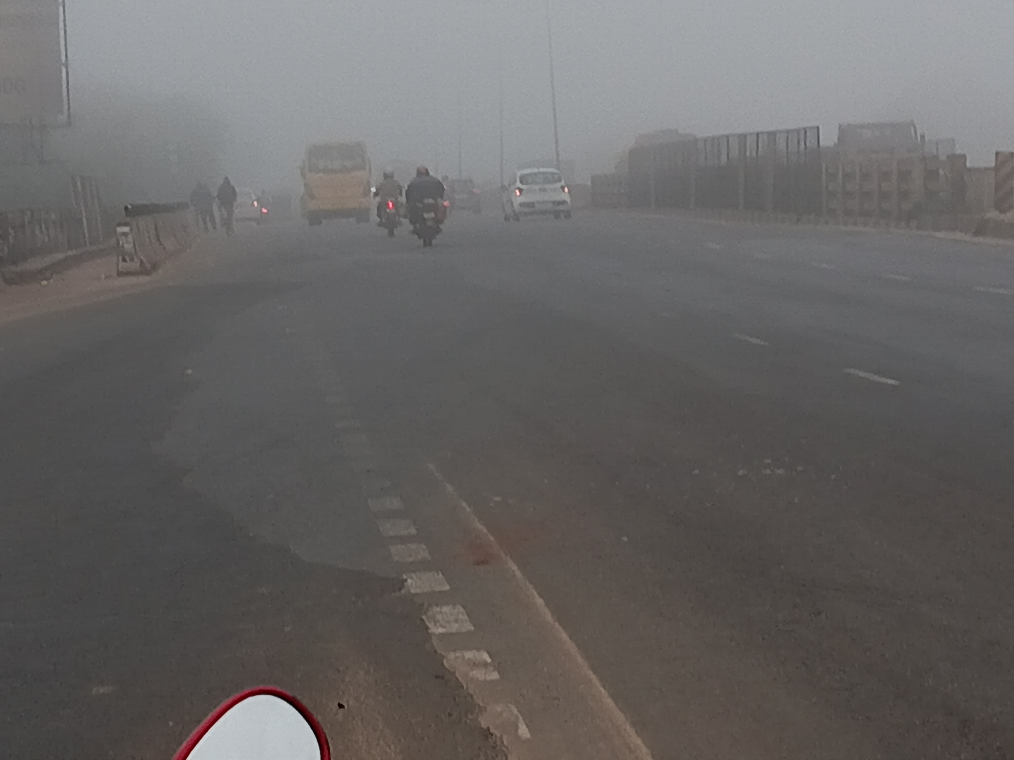 Dense Fog witnessed Bhubaneswar