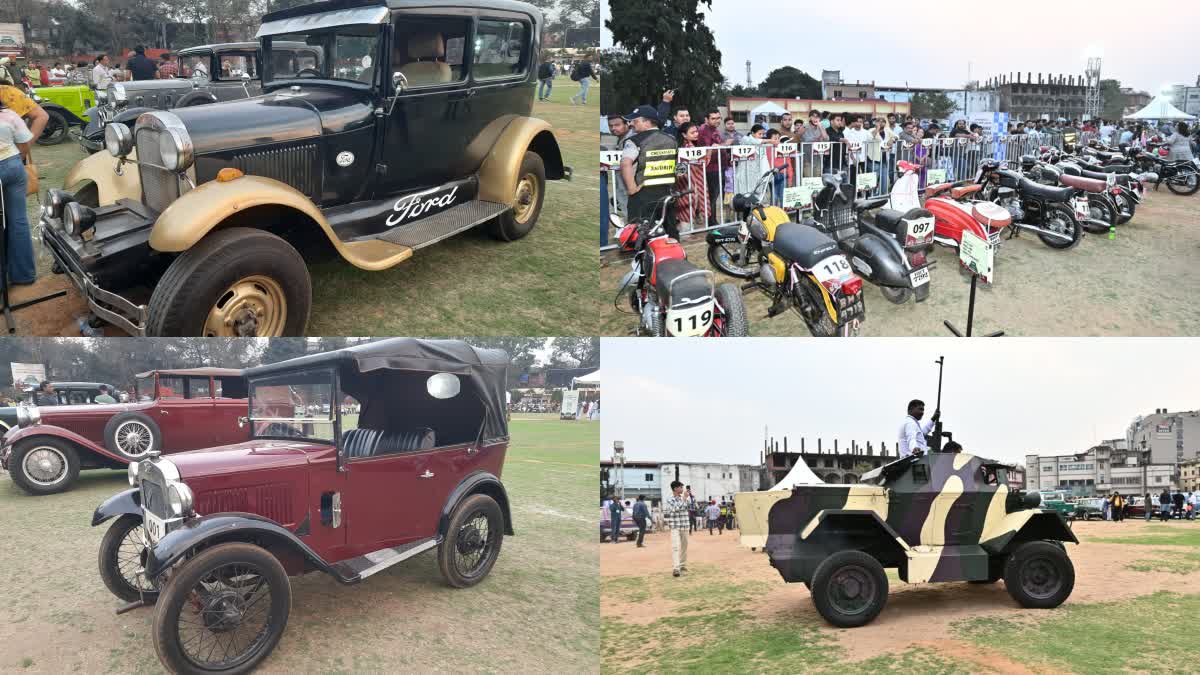 Vintage classic cars and bikes exhibition