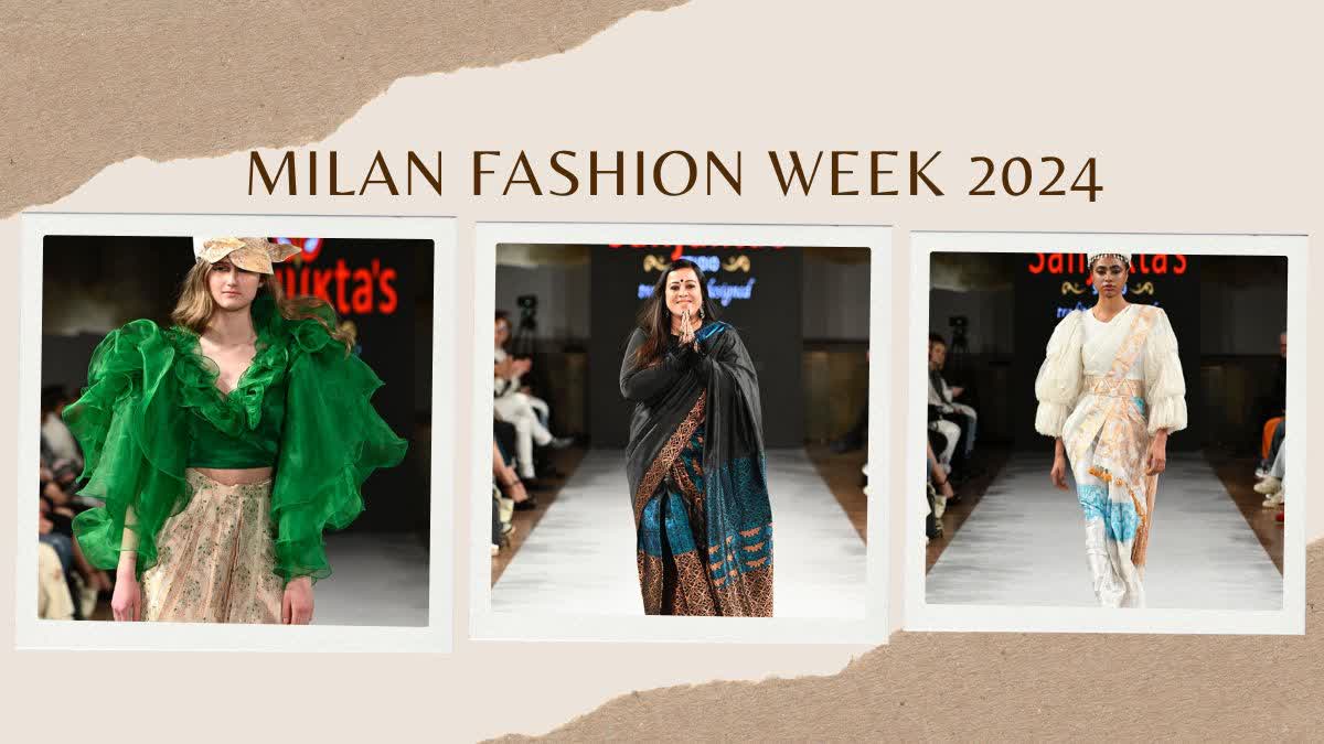 Designer Sanjukta Dutta showcased her Pat Muga fashion at Milan Fashion Week 2024