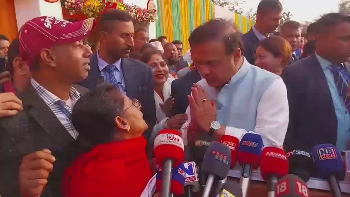 Himanta Biswa Sarma in Nagaon