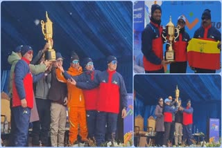 Etv Bharatkhelo-india-winter-games-2024-army-wins-10-karnataka-wins-9-maharashtra-wins-7-gold-medals