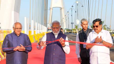 cable bridge Sudarshan Setu