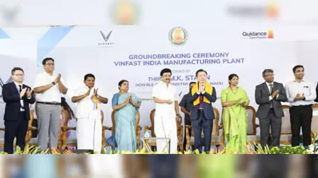 TN CM lays foundation stone for VinFast's Rs 4,000-cr EV factory