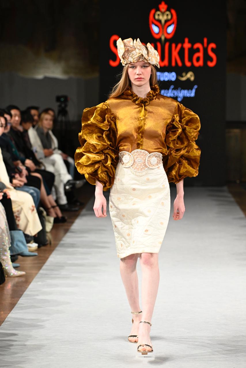 Designer Sanjukta Dutta showcased her Pat Muga fashion at Milan Fashion Week 2024