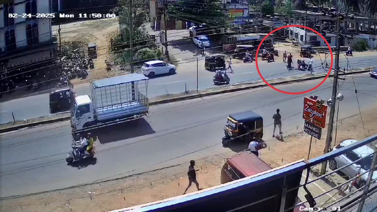 Two wheeler hits woman