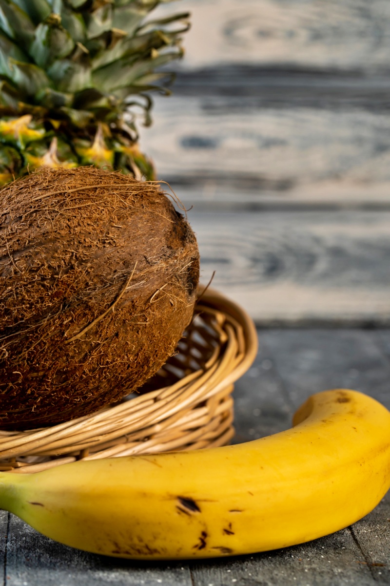 Coconuts and bananas are offered to Lord Shiva on Maha Shivratri