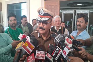 Jharkhand DGP Anurag Gupta speaks to the media.