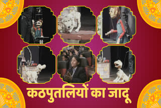 International Puppet Festival in Chandigarh Italian artists showed the story of a dog and a naughty girl