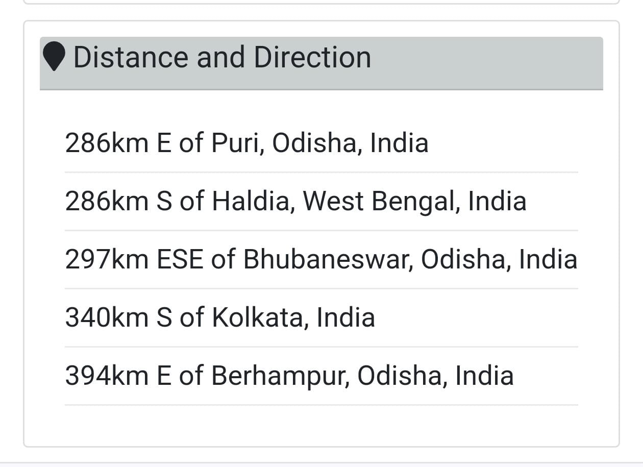 Earthquake Recorded In Bay of Bengal Near Puri