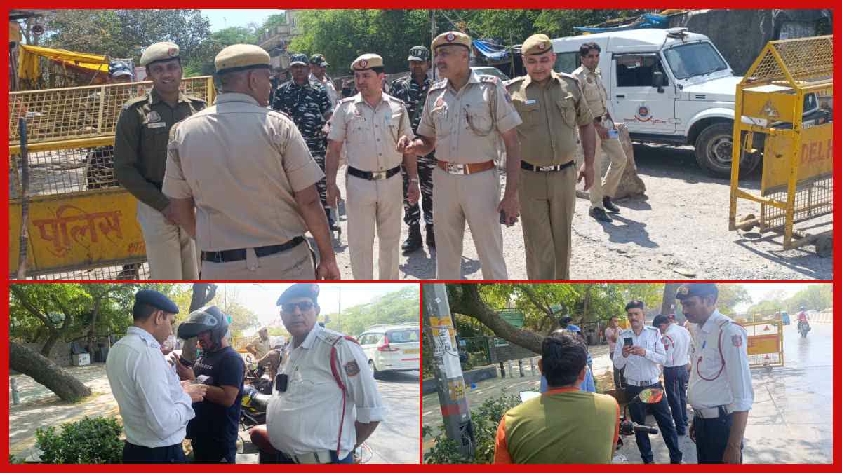 होली पर हुडदंगियों पर सख्त दिखी दिल्ली पुलिस