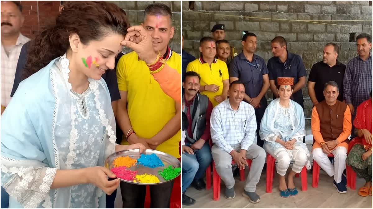 Kangana Ranaut Celebrates Holi