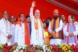 Union Home Minister Amit Shah during a rally in Bihar
