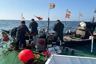 The Indian Coast Guard on Wednesday carried out a rescue operation of eight crew members from a flooded boat after receiving a distress call off the coast of Kundapura in Karnataka.