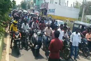 Protests against Venkatagiri YCP MLA candidate