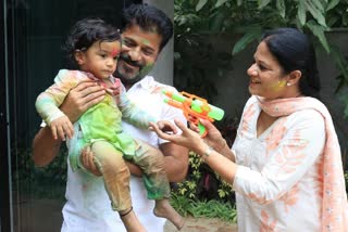 CM Revanth Holi Celebrations 2024