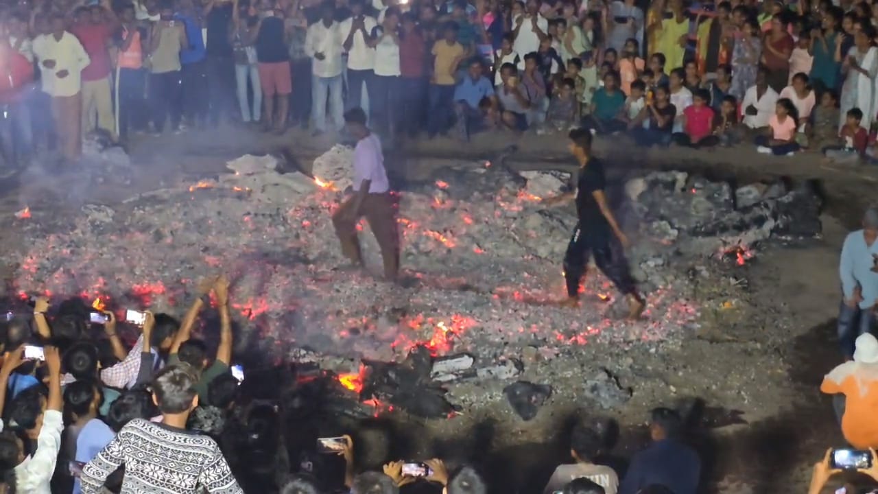 Walking On Burning Embers In Holi