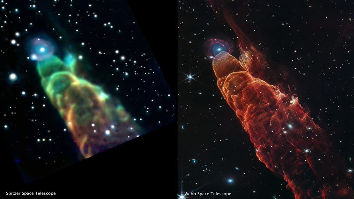 NASA's Webb Telescope Captures A Star In The Making 625 Light-Years Away From Earth