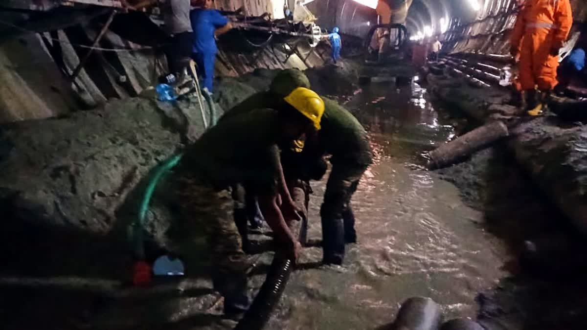 تلنگانہ ٹنل حادثہ: سرنگ کے اندر سے ایک اور لاش ملی، اسے نکالنے کا کام جاری ہے۔