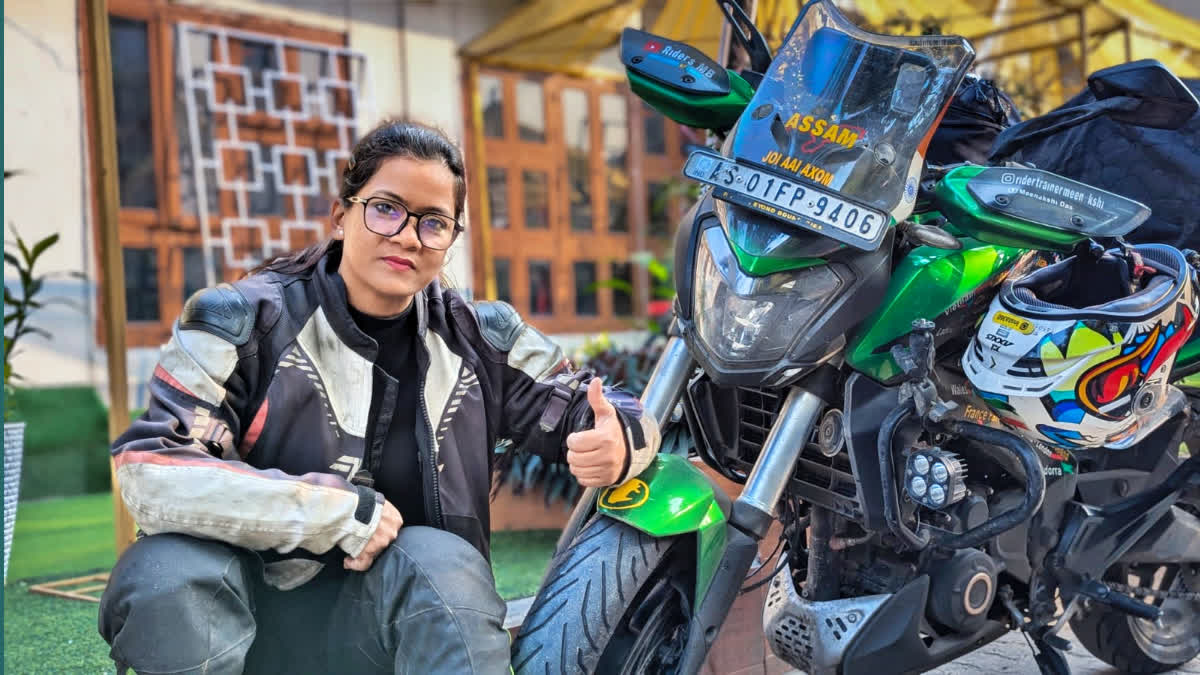 Bike rider Meenakshi Das