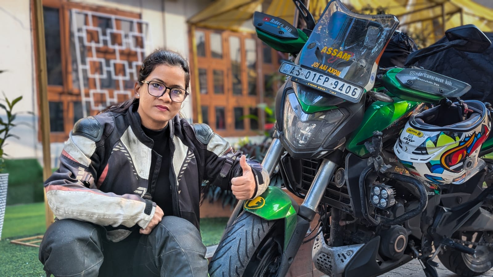 Bike rider Meenakshi Das