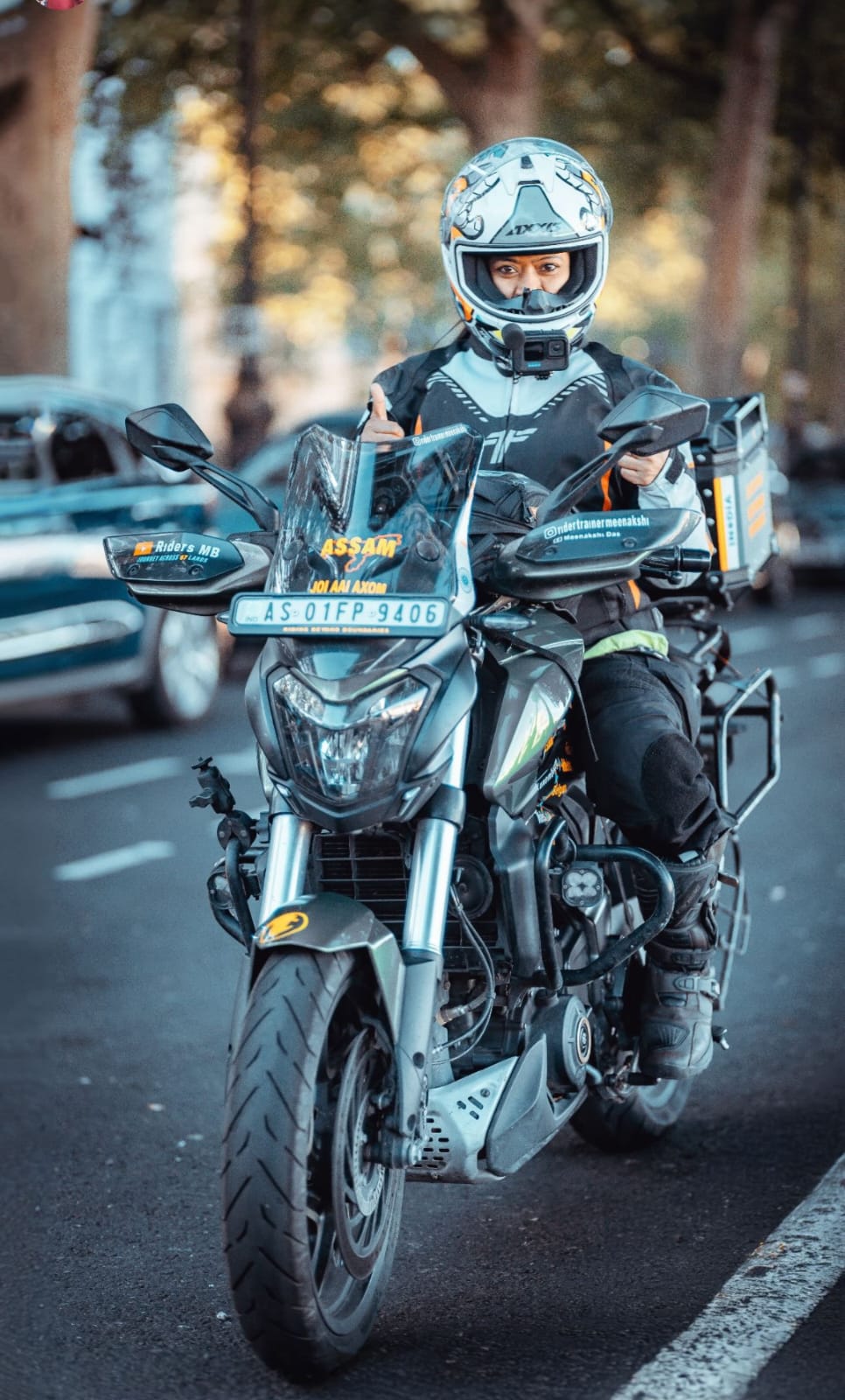 Bike rider Meenakshi Das