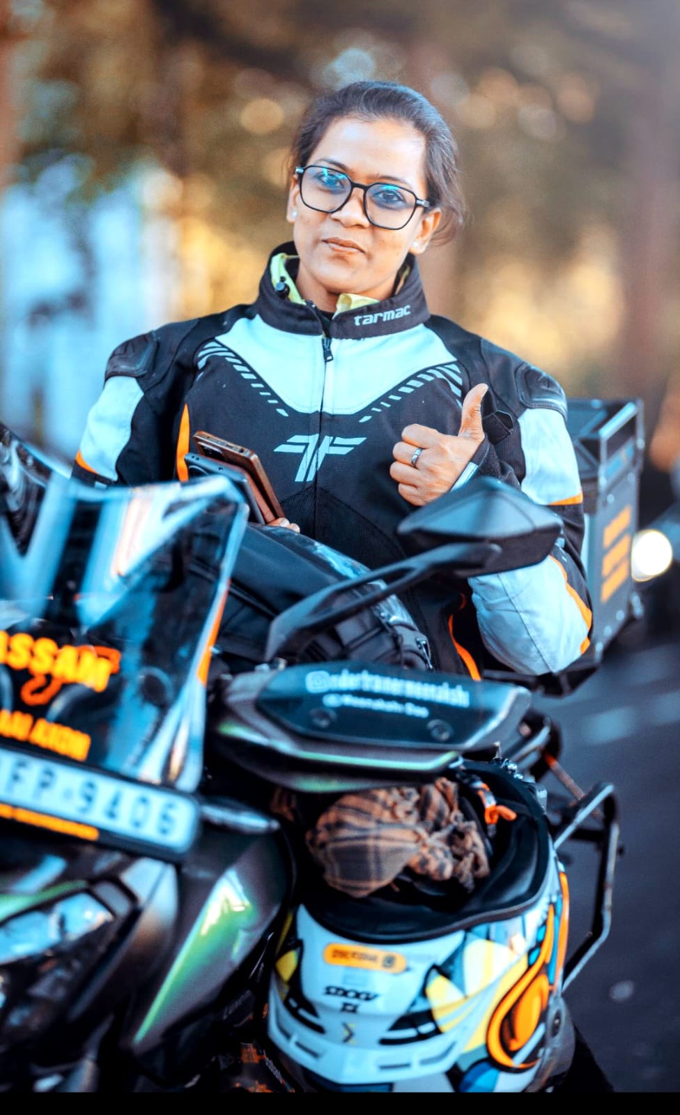 Bike rider Meenakshi Das