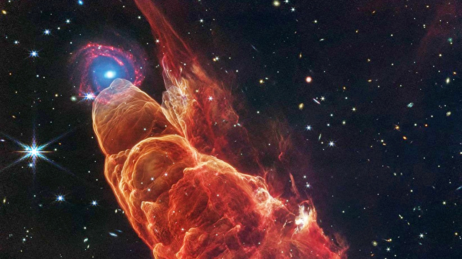 NASA's Webb Telescope Captures A Star In The Making 625 Light-Years Away From Earth