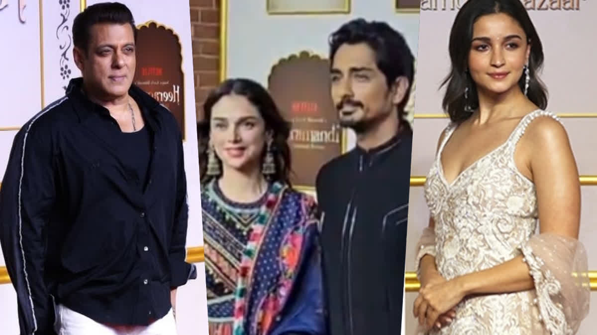 Heeramandi premiere: Alia, Salman add star power; Aditi Rao Hydari poses with fiance Siddharth