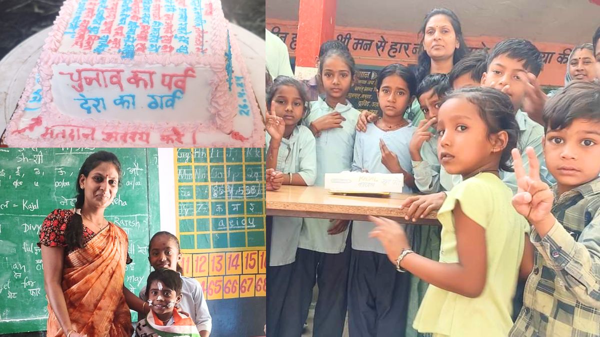 Made voters aware by making cake