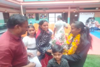 Indores daughter stood third in the state with 96 percent marks in 12th.