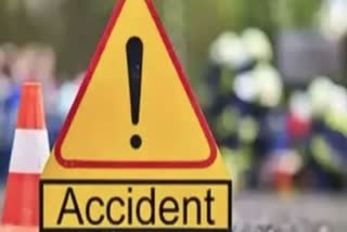 Car collides with parked truck in Suryapet Telangana