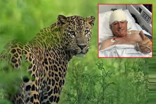 It was a close shave for a former cricketer from Zimbabwe as he was attacked by a leopard.
